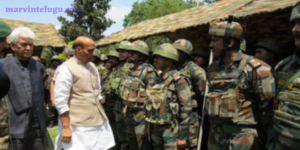 Defense Minister Rajnath Singh visited J-K Rajouri and reviewed the security situation.