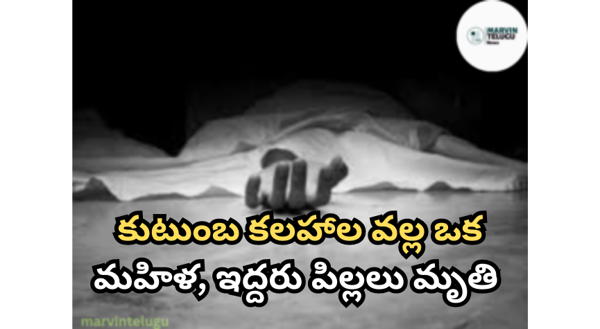 కుటుంబ కలహాల వల్ల A woman and two children died due to a family dispute