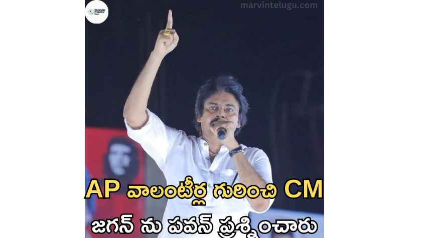 AP Pawan questioned CM Jagan about AP volunteers