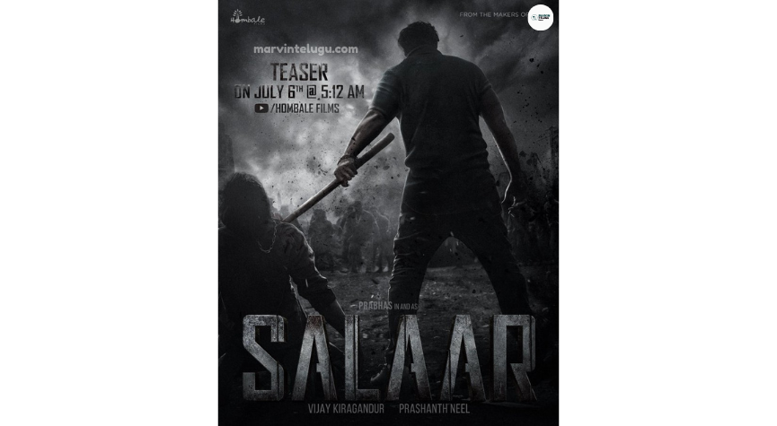 సాలార్ The date and time for Salar Teaser is fixed.