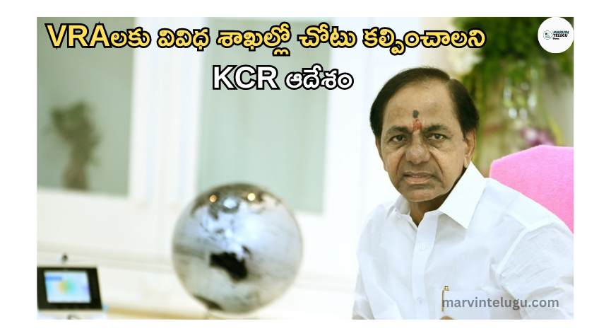 VRA KCR directed that VRAs should be accommodated in various departments