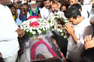 Pagala Sampath Reddy|KTR paid tributes to the body of Pagala Sampath Reddy..