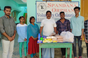 youth of Aare community distributed essential items to the orphanage