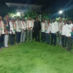 BRS workers who have joined Congress in Desharajupalli.