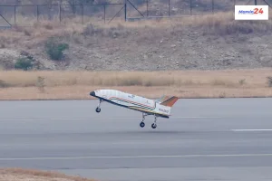 Successfully landed ISRO Pushpak aircraft