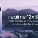 Realme 12x 5G to launch in India on April 2